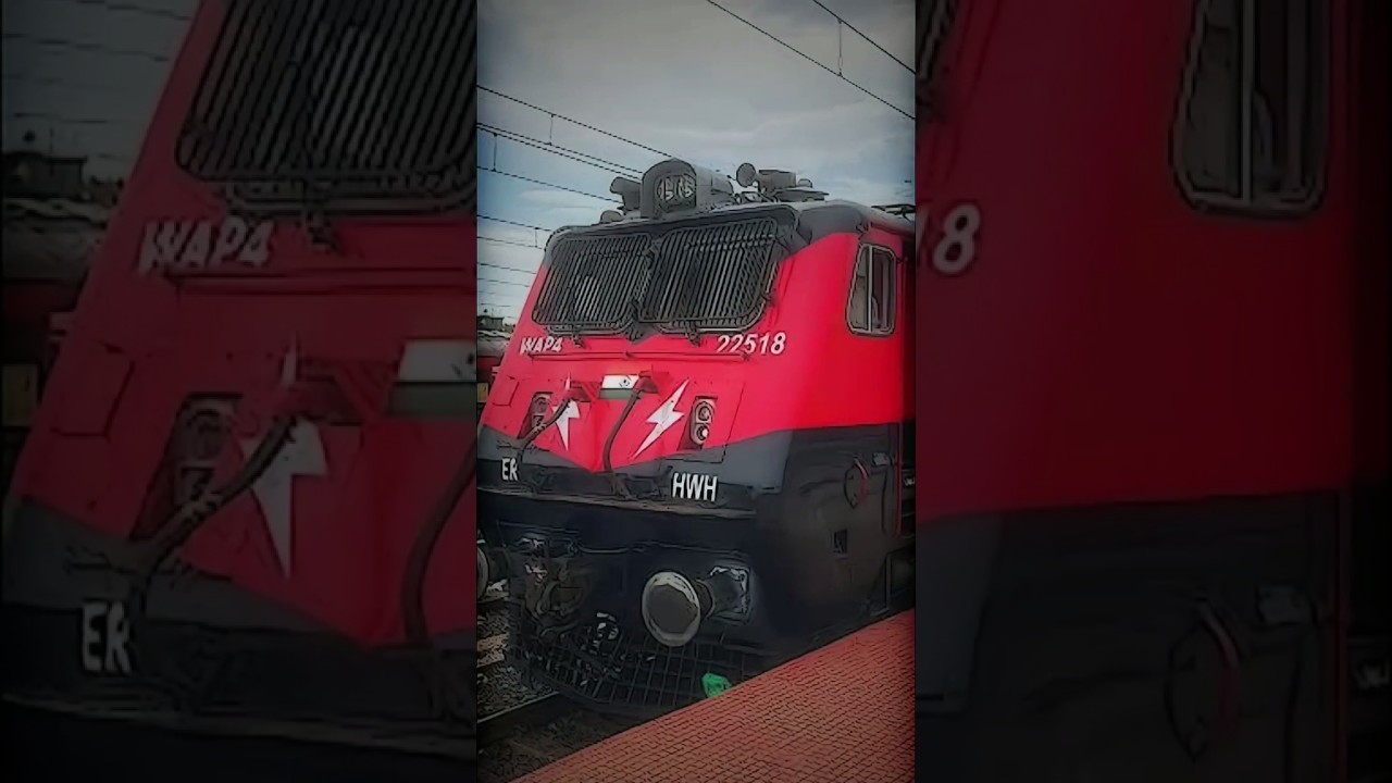 WAP 4 :- Are You Sure 💀🔥 #shorts #wap7 #wap4 #indianrailways #railway #edit