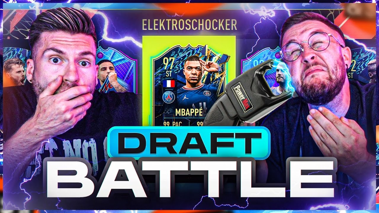 Wer bekommt den HARDCORE ELEKTROSCHOCKER ⚡️⚠️ Das HÄRTESTE Blind Draft Battle🔥FIFA 22