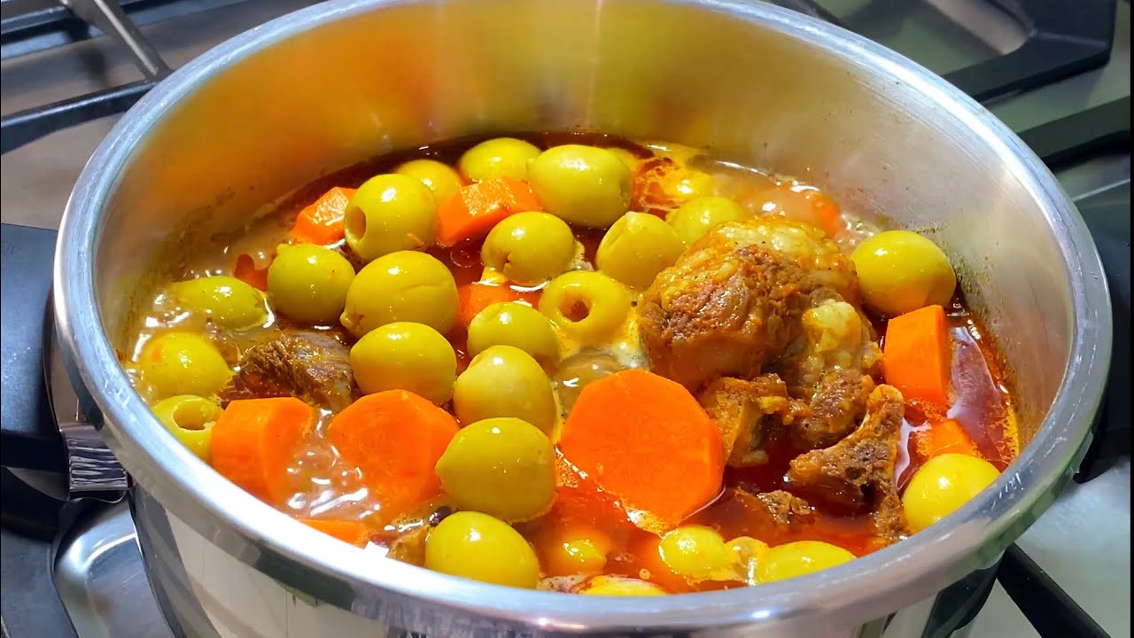 وصفات عيد الأصحى#طاجين الزيتون🇩🇿باللحم محمر في لاكوكوت طايب زبدة👌🏻💯