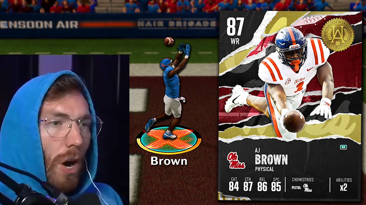 AJ Brown теперь в College Football 25!