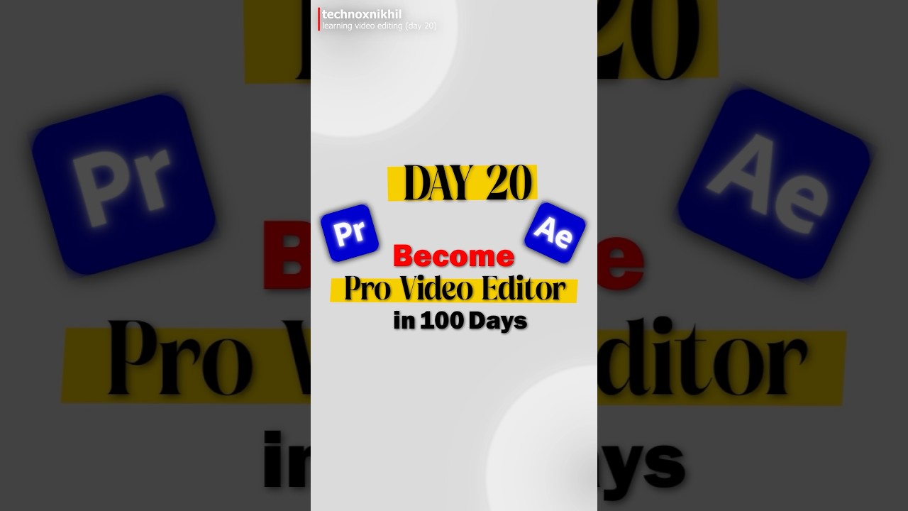 Day 20 (Convert Horizontal Video to Vertical in Premiere Pro)  #premierepro #premiereprotutorials