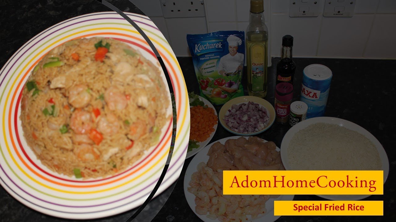 Special Fried Rice: Shrimps and chicken fried rice