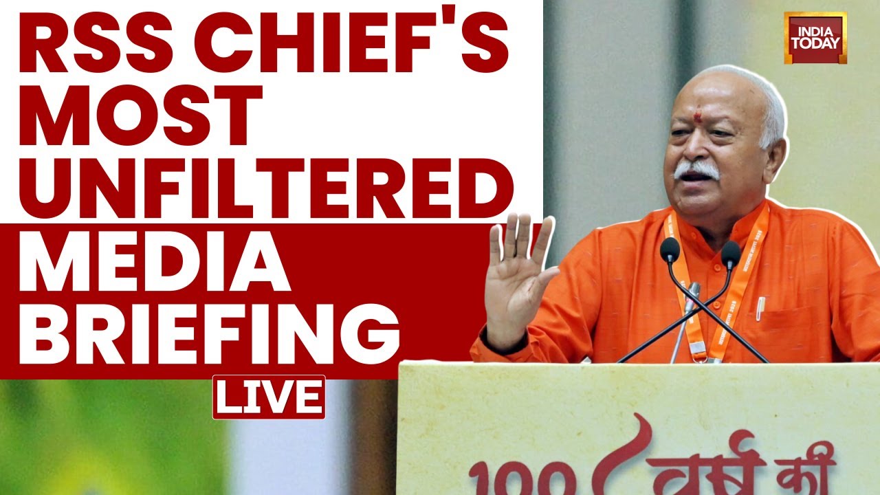 RSS Chief Mohan Bhagwat Media Briefing | Mohan Bhagwat Addresses Media on 100th Anniversary of RSS
