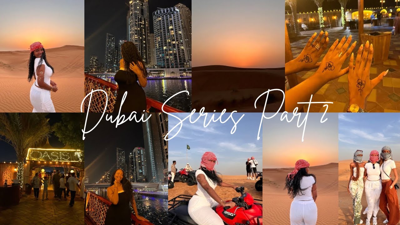 Dubai vlog Part 2 🇦🇪/ safari dune / Jumeirah beach 🏖️/ Marina boat cruise 🛥️/ performances…
