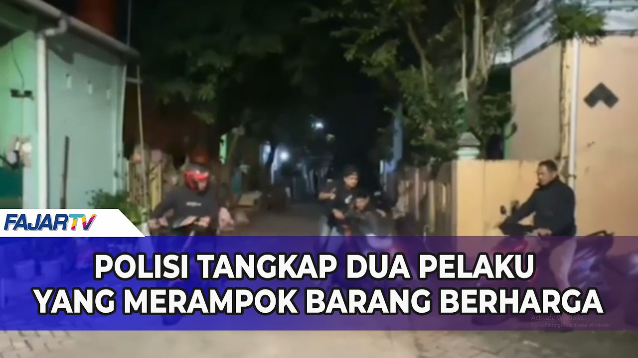 POLISI TANGKAP DUA PELAKU YANG MERAMPOK BARANG BERHARGA