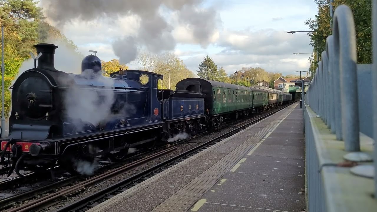 Caledonian Railway 828 departing Eridge (Spa Valley Railway)