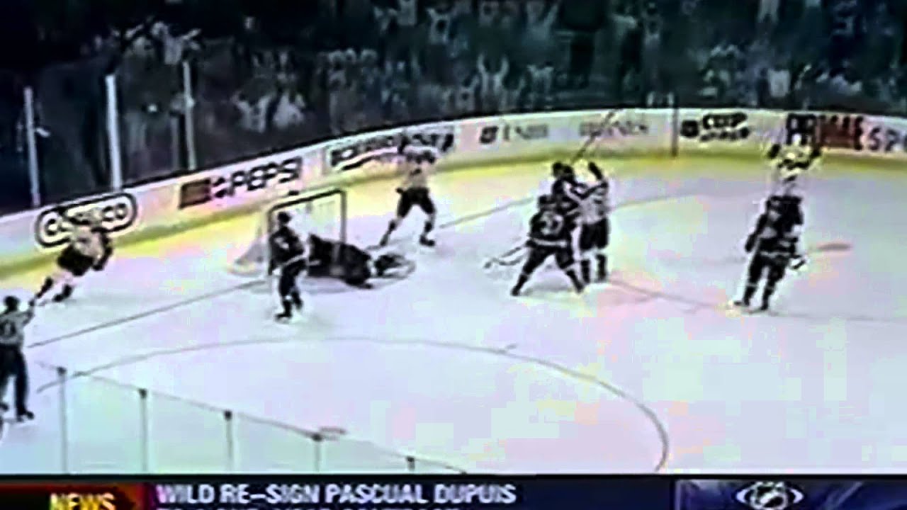 Sandis Ozolinsh goal 1996 WCQF Canucks vs Avalanche Game 1