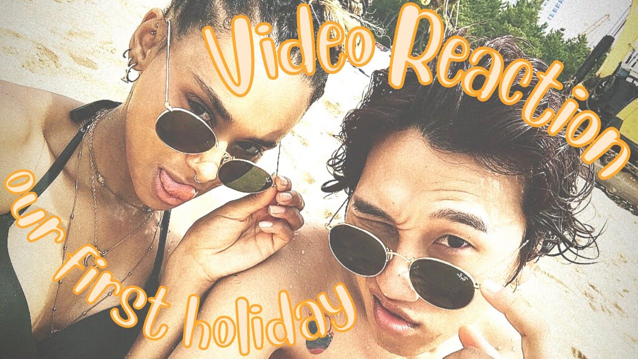 MEET MY KOREAN BOYFRIEND: Us reacting to our first holiday video - awkward or cute? (국제커플 ambw)