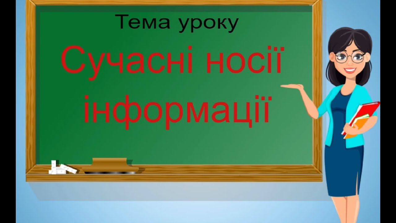 Інформатика. 2 клас. Сучасні носії інформації.