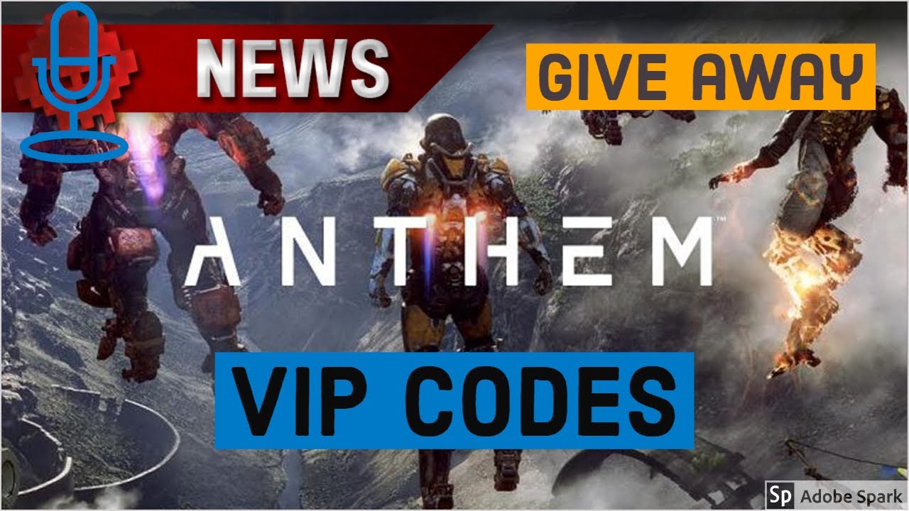 Anthem g/away friend VIP CODES NL/ENG