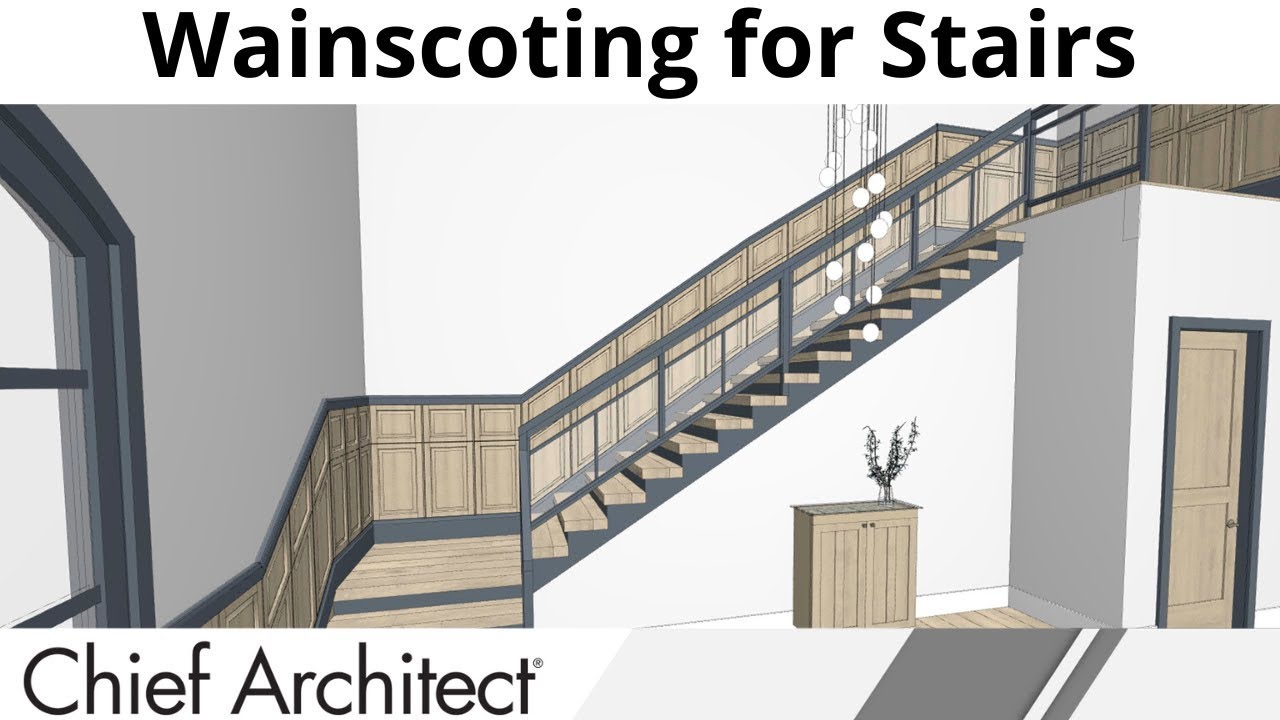 Adjusting Railings to Create Wainscoting