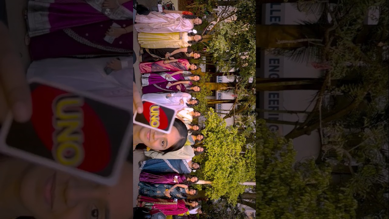 Sinhgad College of Engineering students Traditional day reel video uno reverse