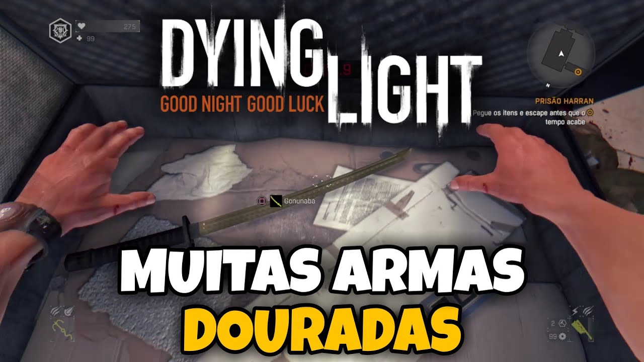 Como Conseguir ARMAS DOURADAS no Dying Light (Prisão Harran)