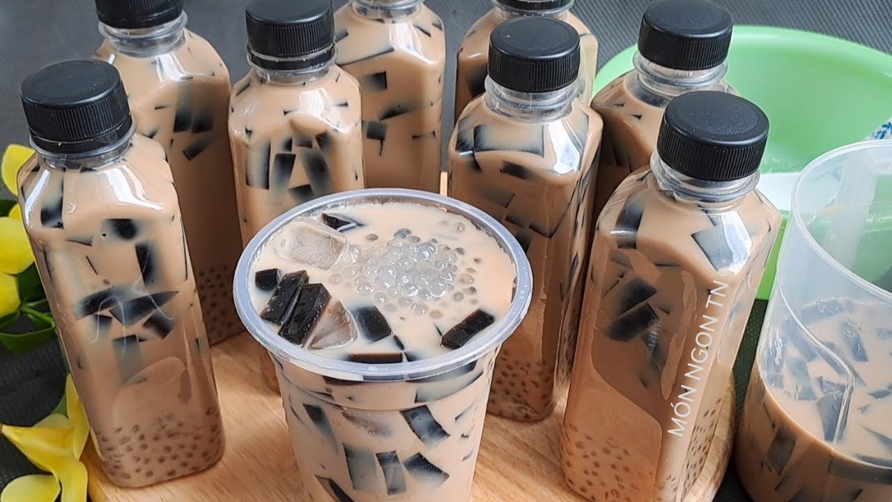 Trà Sữa Sương Sáo Trân Châu Bột báng thơm ngon hấp dẫn