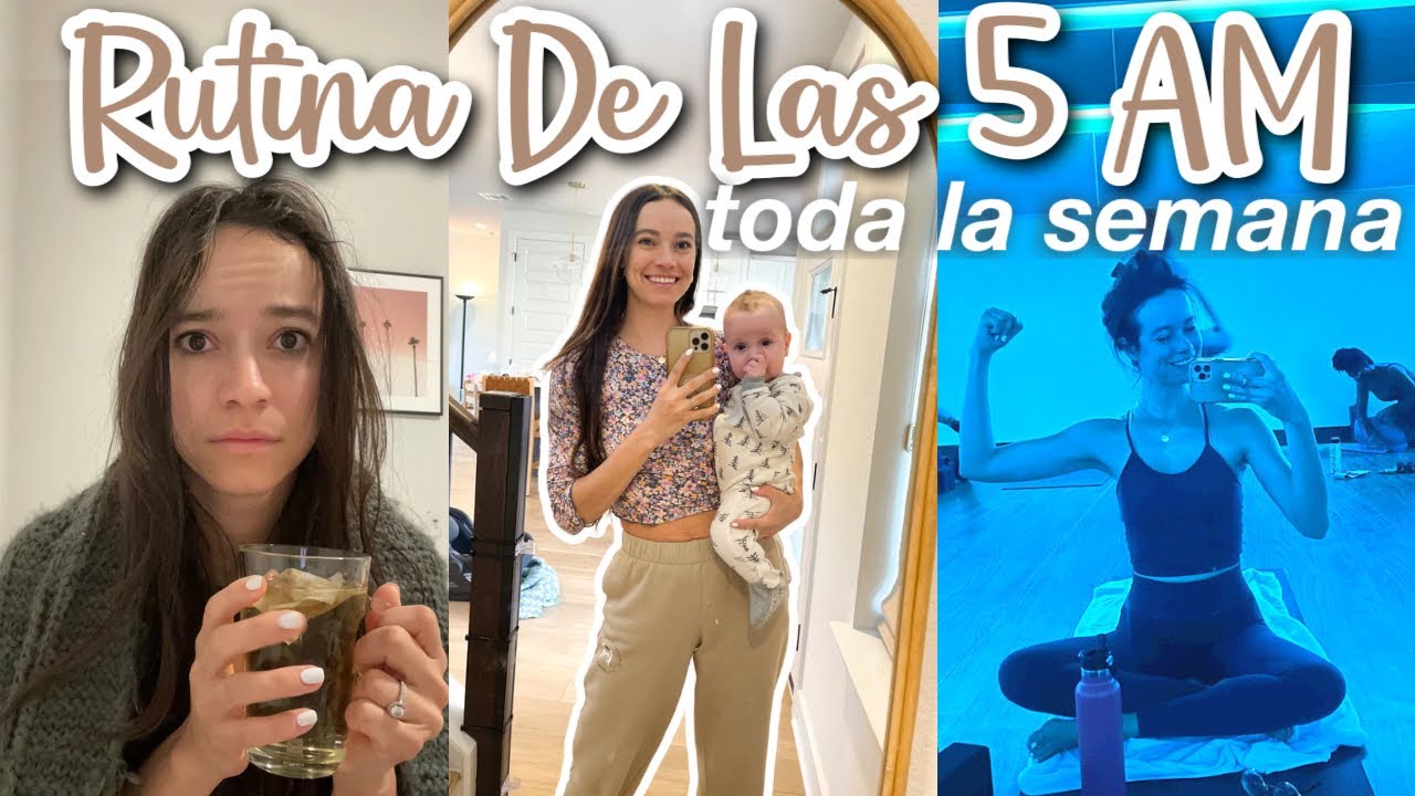 5 AM levantándome todos los días a las 5 por una semana | rutina de las 5 de la mañana