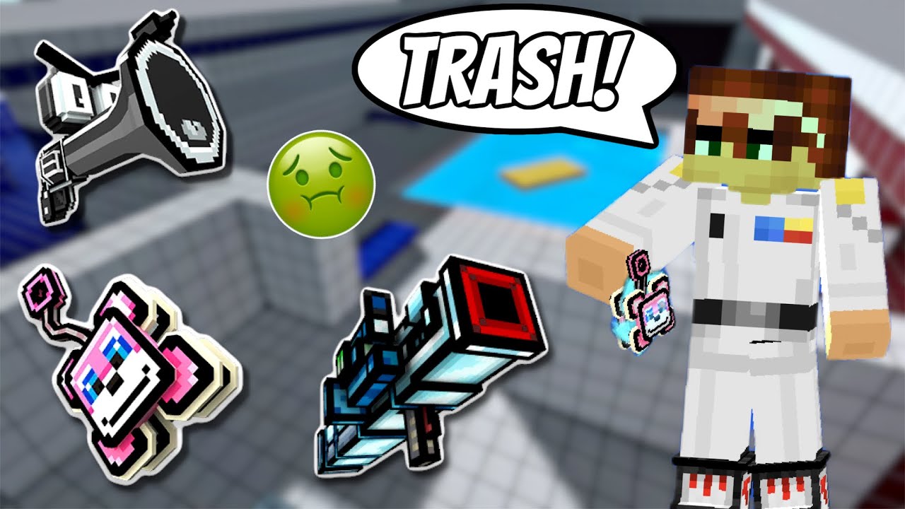 5 of the WORST WEAPONS in Pixel Gun 3D…
