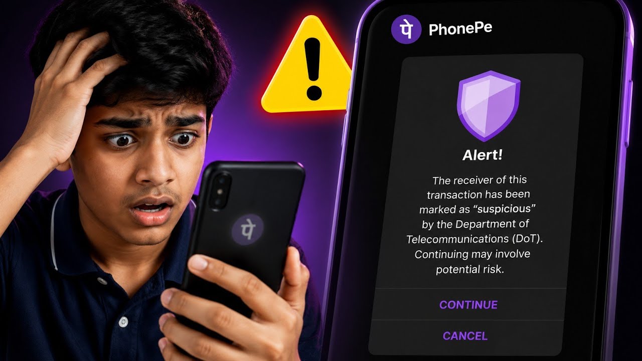 Phonepe alert The receiver of this transaction has been marked as suspicious by the Department 