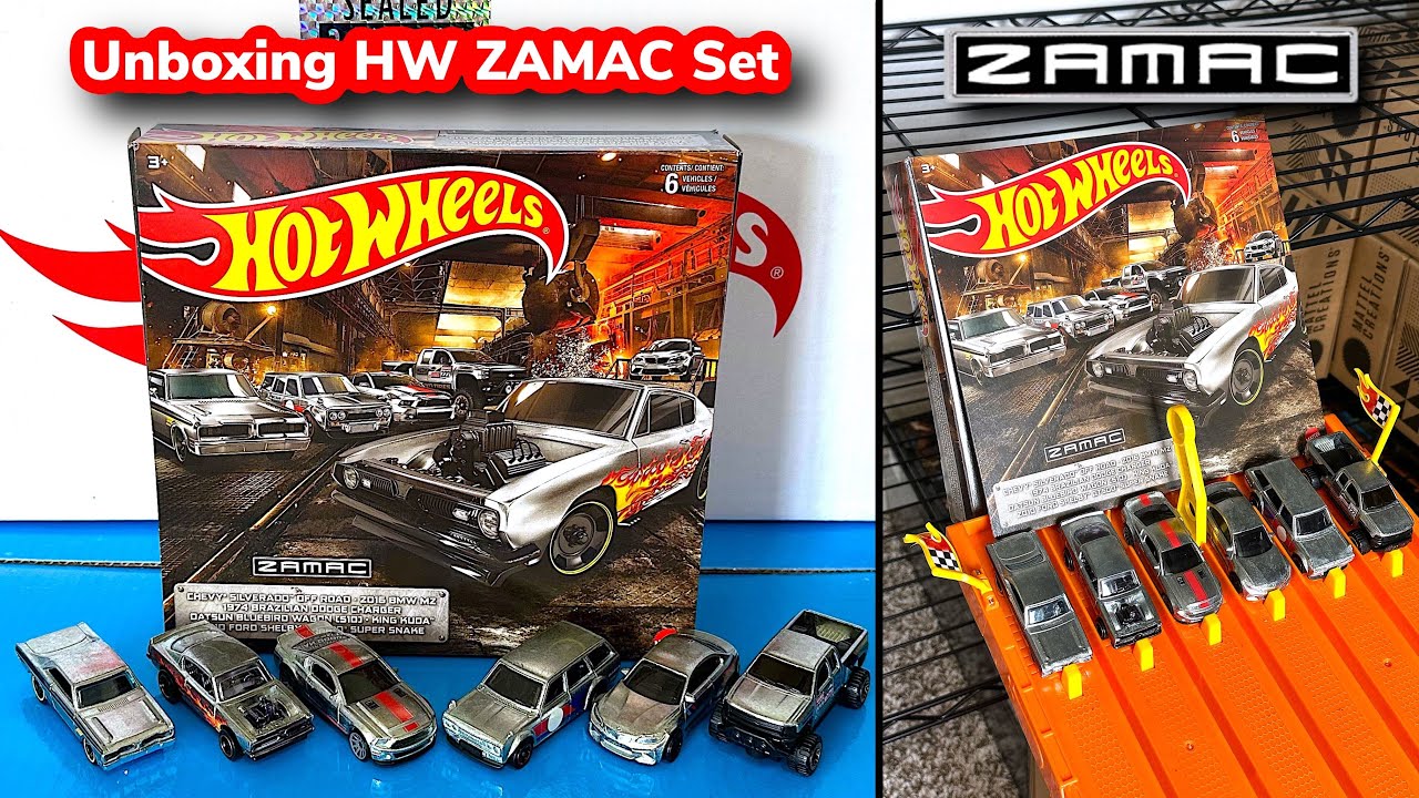 Unboxing & Race, Hot Wheels ZAMAC Set