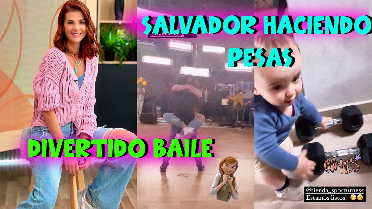 Carolina Cruz  y su talento para el baile - Salvador haciendo ejercicios