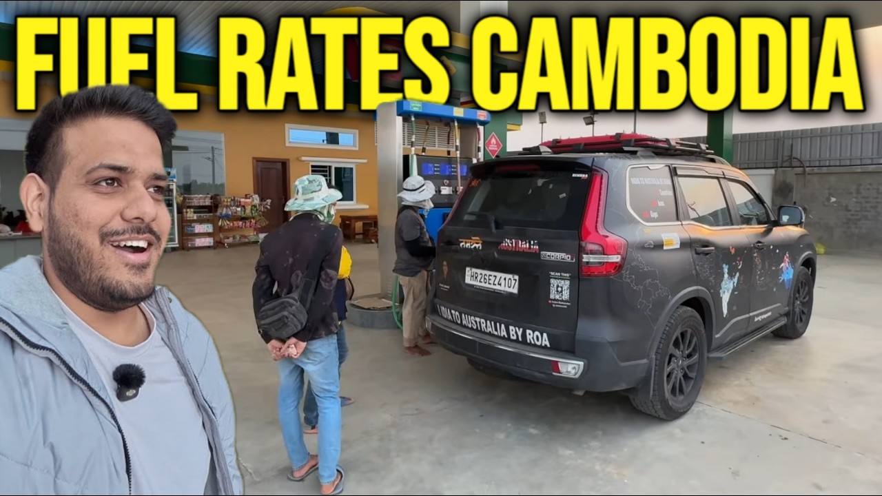 Shocked To See Fuel Prices In Cambodia 🇰🇭 - India To Australia By Road 🇮🇳