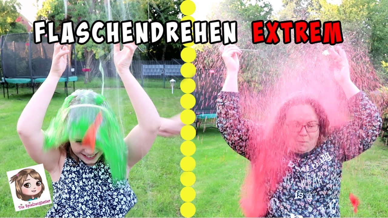 FLASCHENDREHEN EXTREM CHALLENGE 😱 Wer wird eingeschleimt? 🎈😂 Bbuddieez