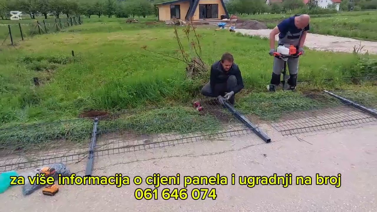 Postavljanje panel ograde ✅️