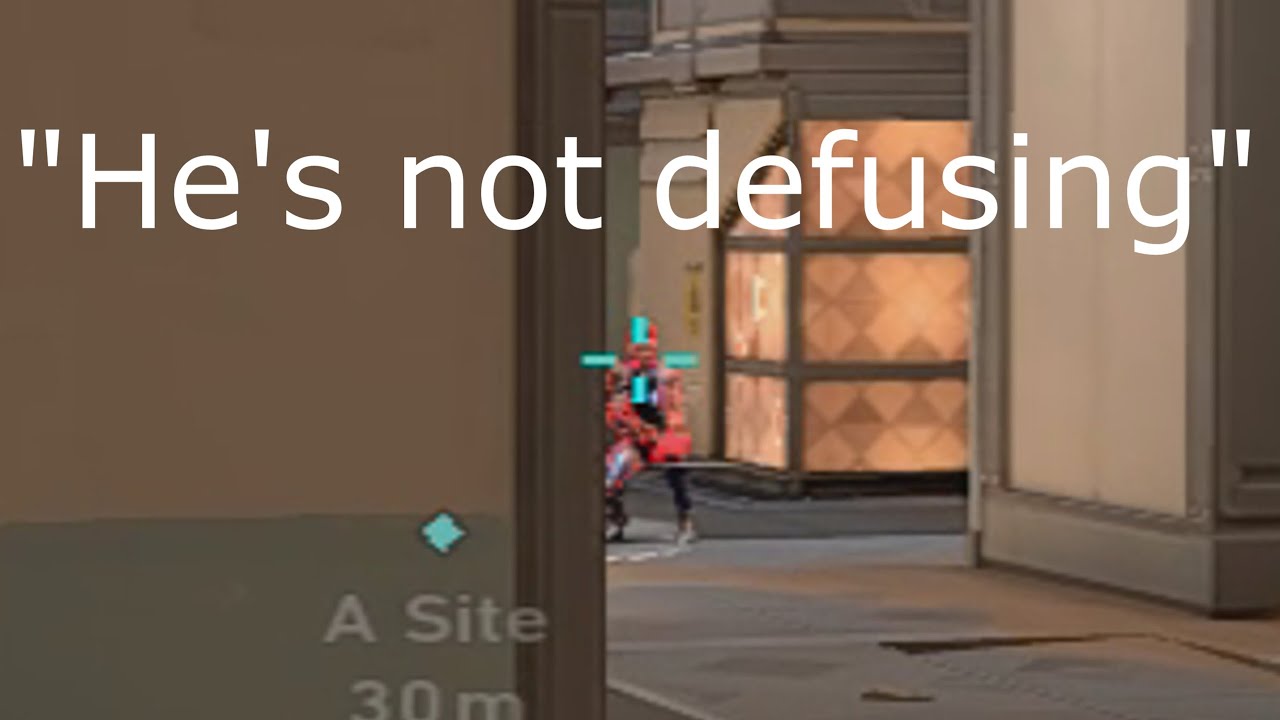 he's not defusing