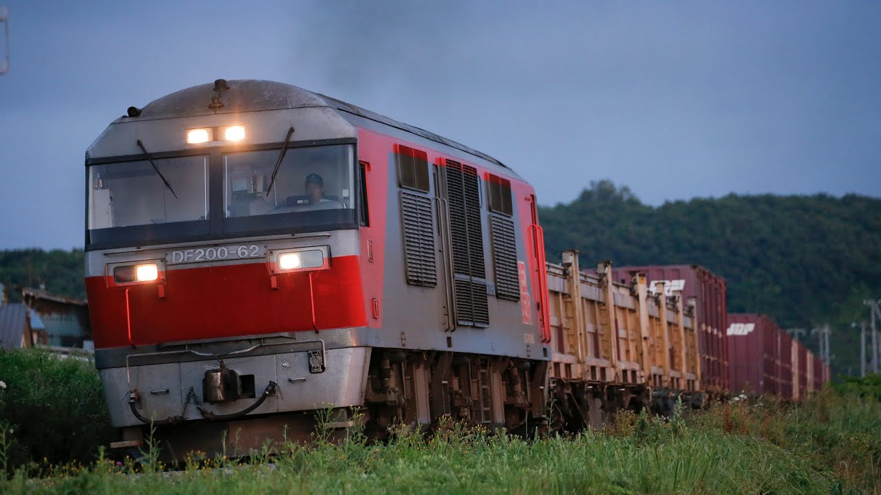 【北海道のDF200】迫力のレッドベア 北の大地を駆け抜ける / Diesel Locomotive DF200 