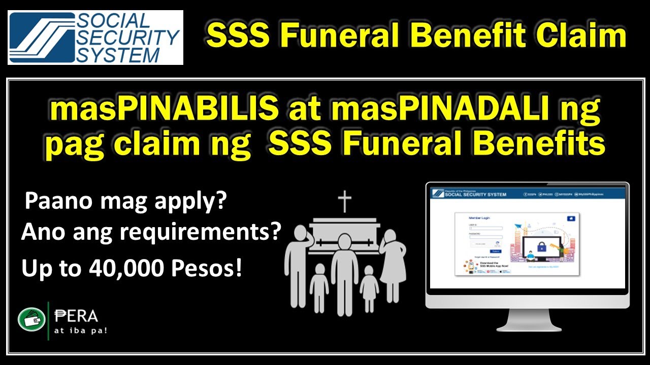 SSS Funeral Claim Online | Paano mag claim ng SSS Funeral Benefits online?
