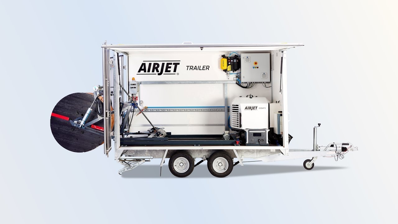 AIRJET Trailer &ndash; Die voll ausgestattete Ein-Mann-L&ouml;sung f&uuml;r Glasfaser Einblasger&auml;te