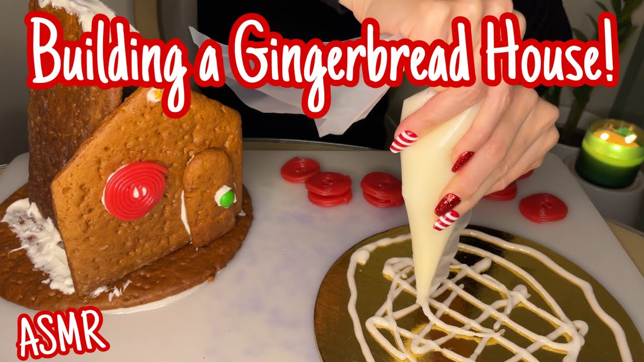 ASMR * Building a Gingerbread House! * No Talking * ASMRVilla