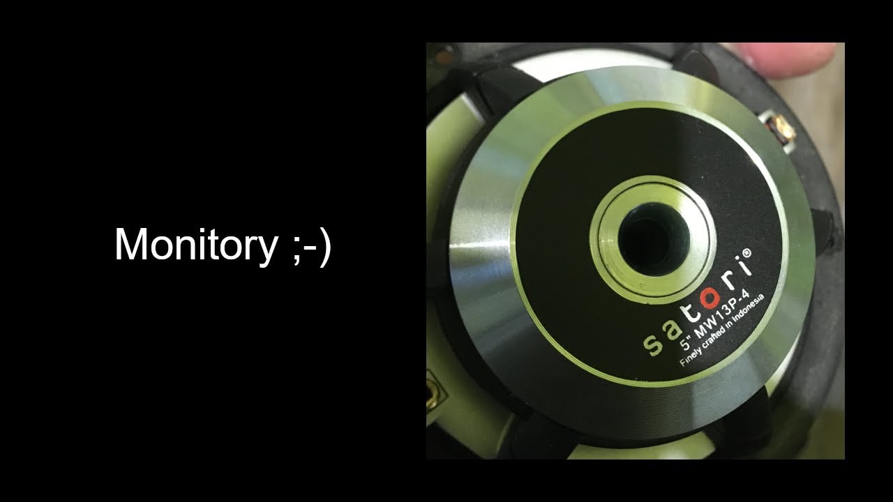 Monitory na SB Acoustics SATORI TW29RN-B, MW13P-4 i Dayton Audio ND140-PR -  part 1