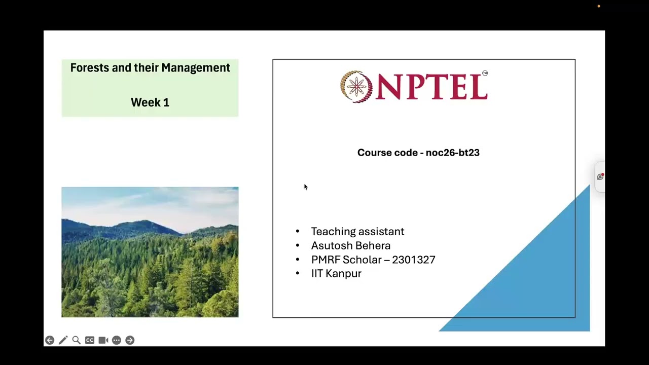 NPTEL Forests and their Management _Week 1