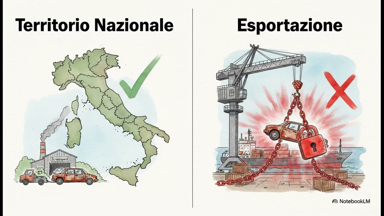 DDL Rottamazione: Come funziona la demolizione dei veicoli con fermo fiscale. STATO DI ABBANDONO