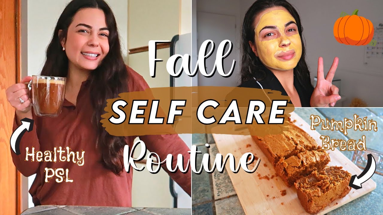 THE ULTIMATE *COZY* FALL SELF CARE ROUTINE | Healthy & Low-Cal Pumkin Spice Latte & Pumpkin Bread