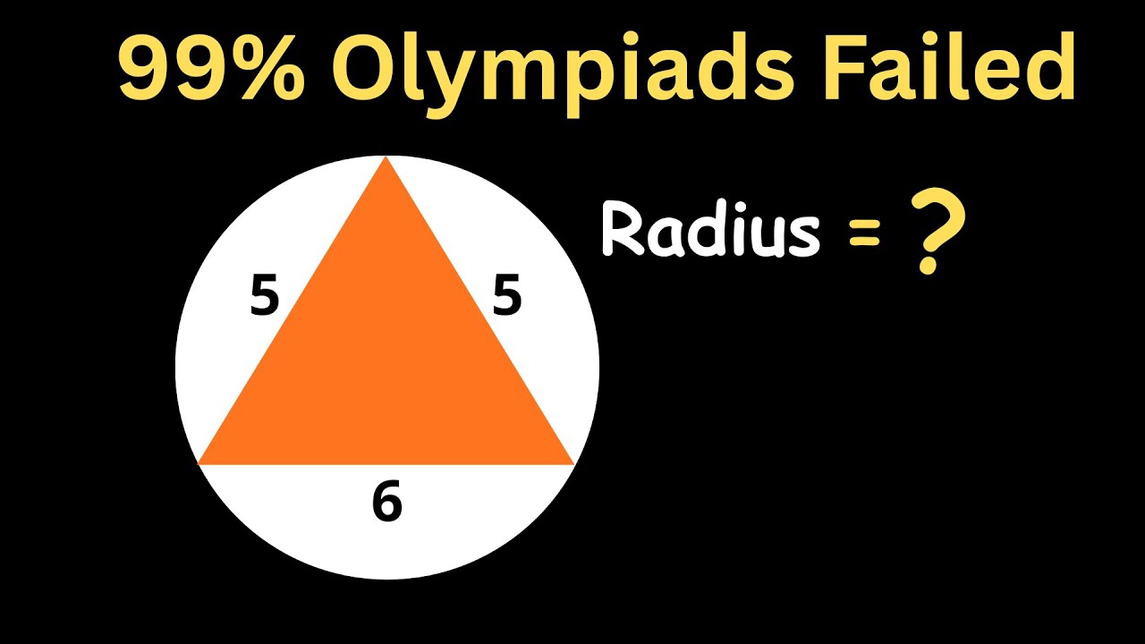 USA OLYMPIADS EXAMS || Find the Radius of the Circle?