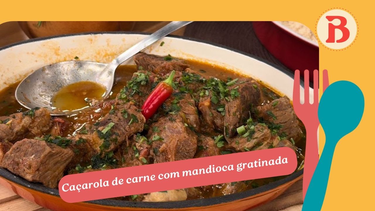Caçarola de carne com mandioca gratinada: aprenda passo a passo! | Band Receitas