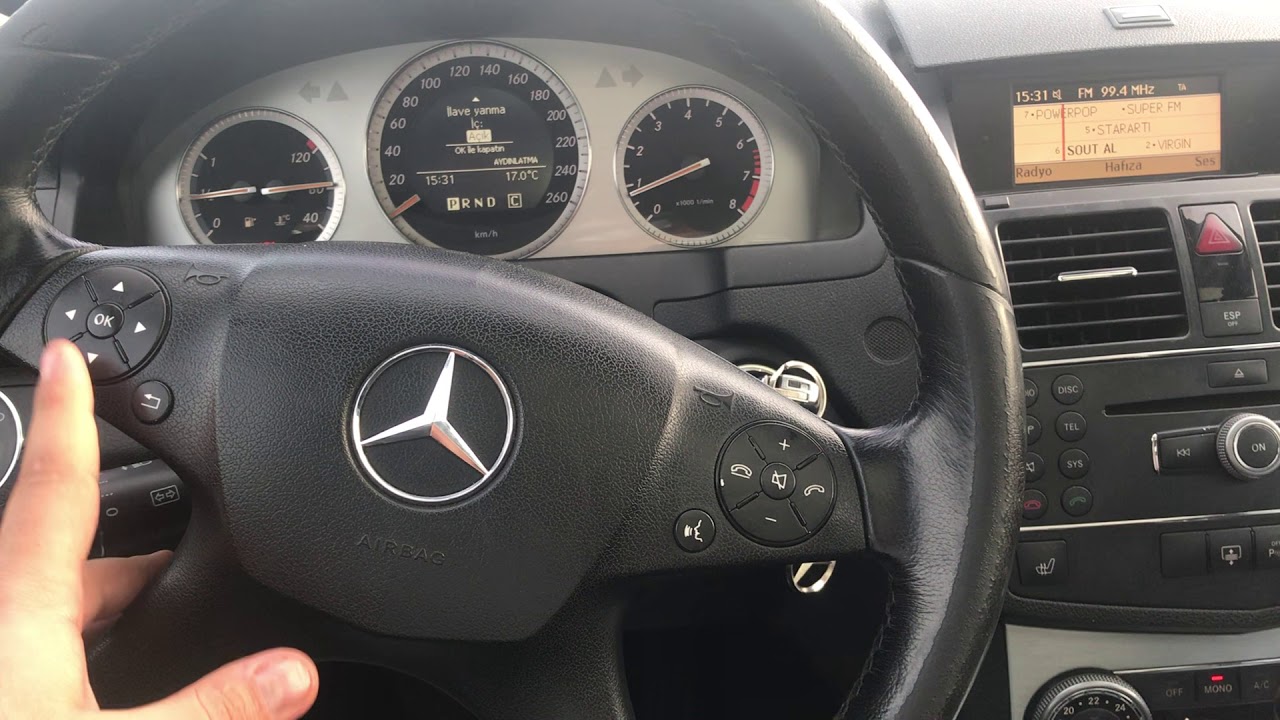 Mercedes C200 W204 YAKIT VE EKRAN BİLGİSİ