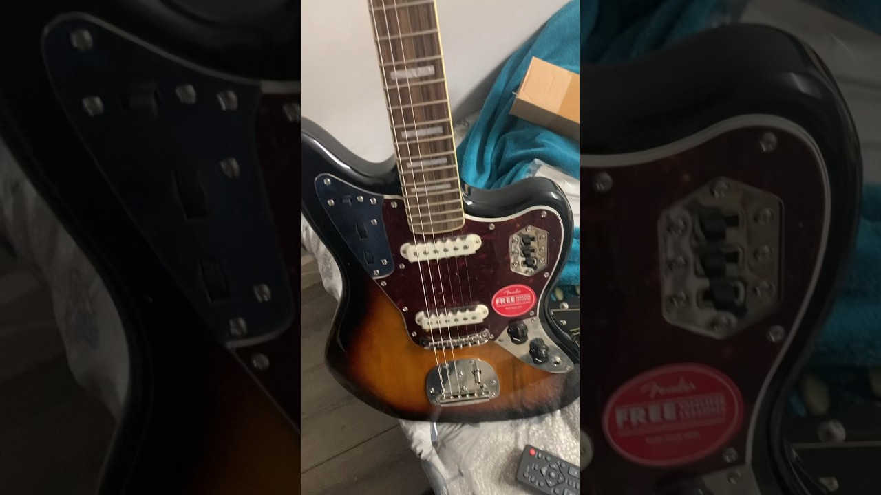 GOT A NEW GUITAR it&rsquo;s a Squier Jaguar #guitar #newguitar