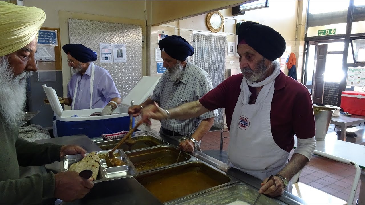 Why does Free Indian Food (Langar) get served at Sikh Temples? Interview at Southall Gurdwara London