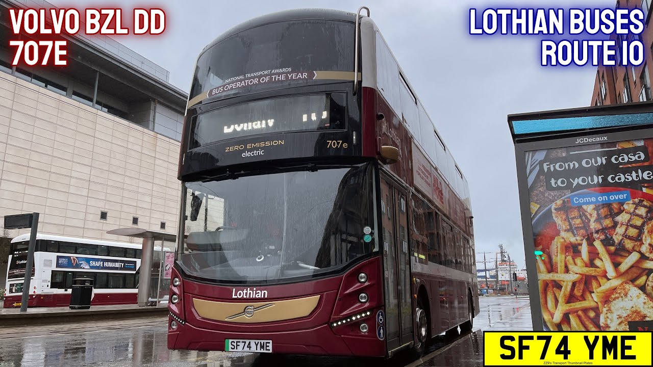 Better Than Expected! Lothian Buses Volvo BZL DD MCV D113RLF SF74 YME - 10 to Leith Walk