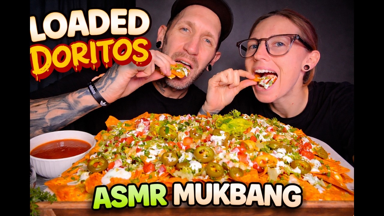 🔥 LOADED DORITOS | WITH | HOT SAUCE & JALAPEÑOS | COUPLE | ASMR MUKBANG 🌶️