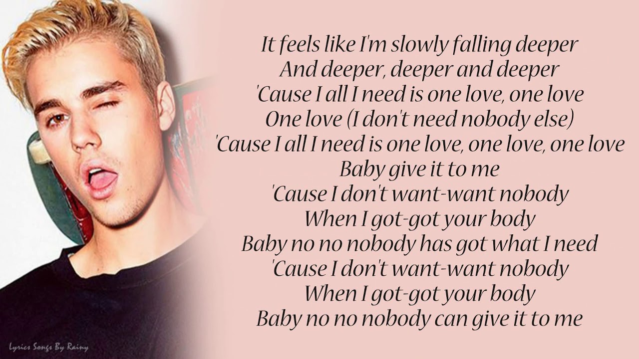 Justin Bieber - One Love | Lyrics Songs