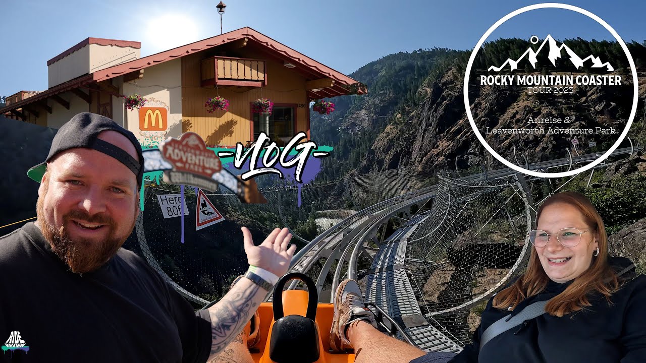 USA Road Trip - Von Schrott Mietwagen und Alpine Coaster Opening in Washington - Ride Review VLOG
