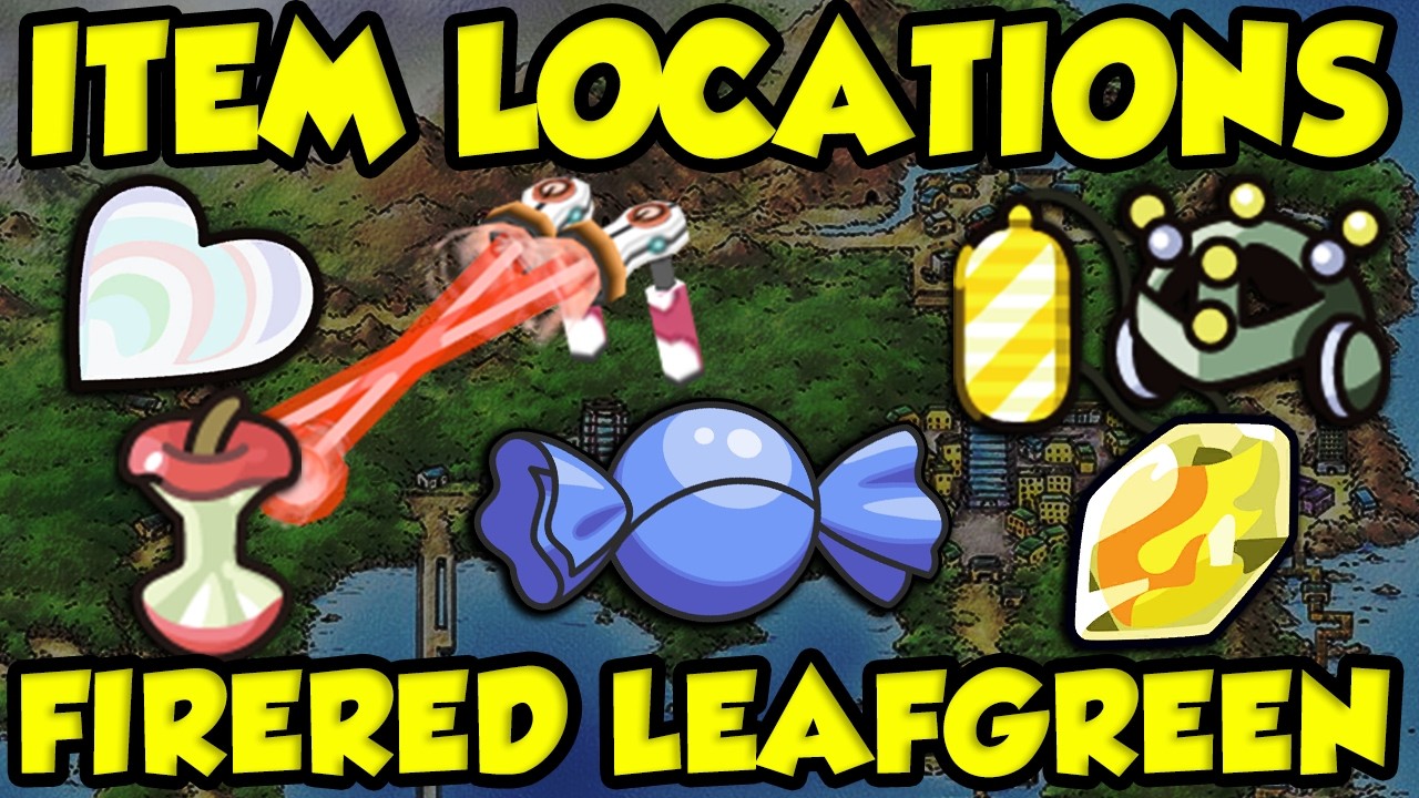 Места расположения редких предметов в Pokemon Fire Red Leaf Green! Лучшие предметы, которые вам п...