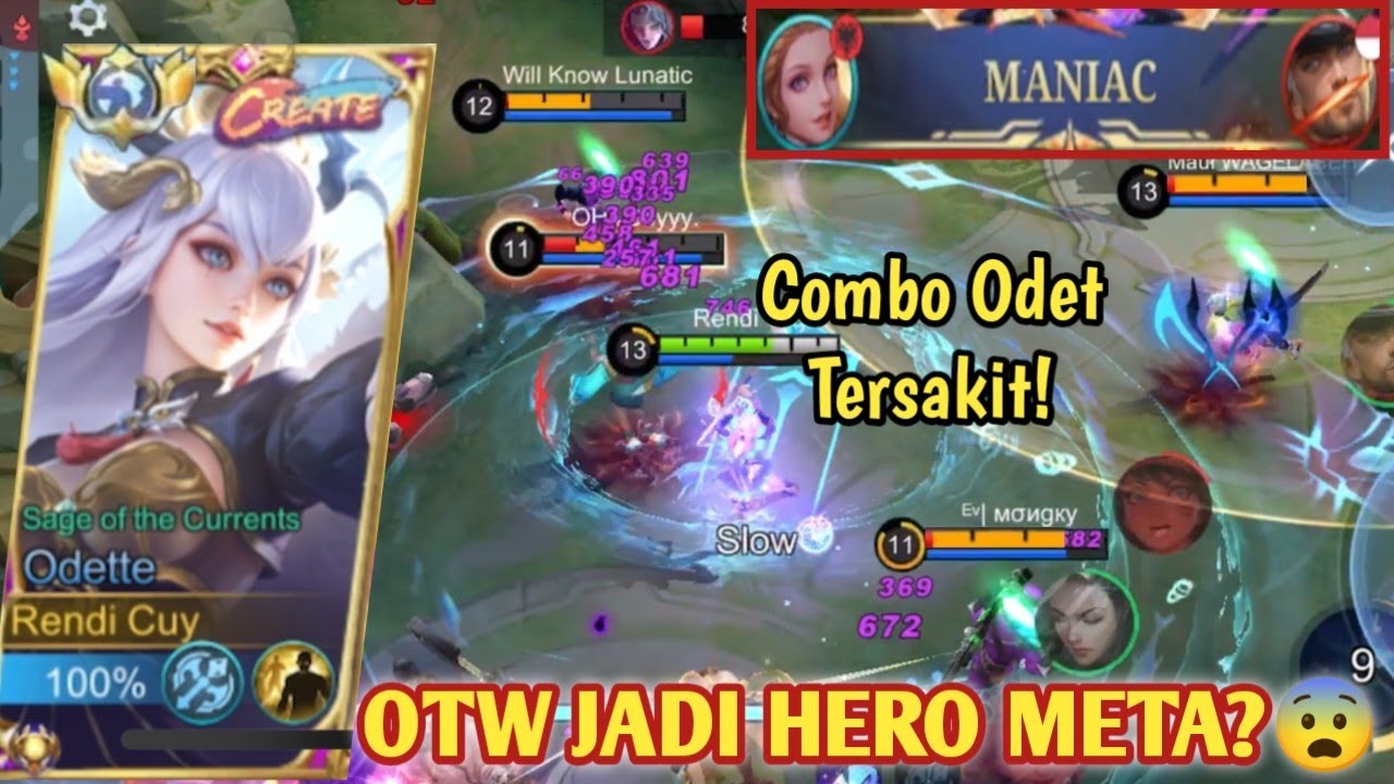 AKHIRNYA ODETTE DIPAKE DI M5, APAKAH LANGSUNG JADI HERO META? ODETTE SEKALI ULTI MANIAC! - MLBB