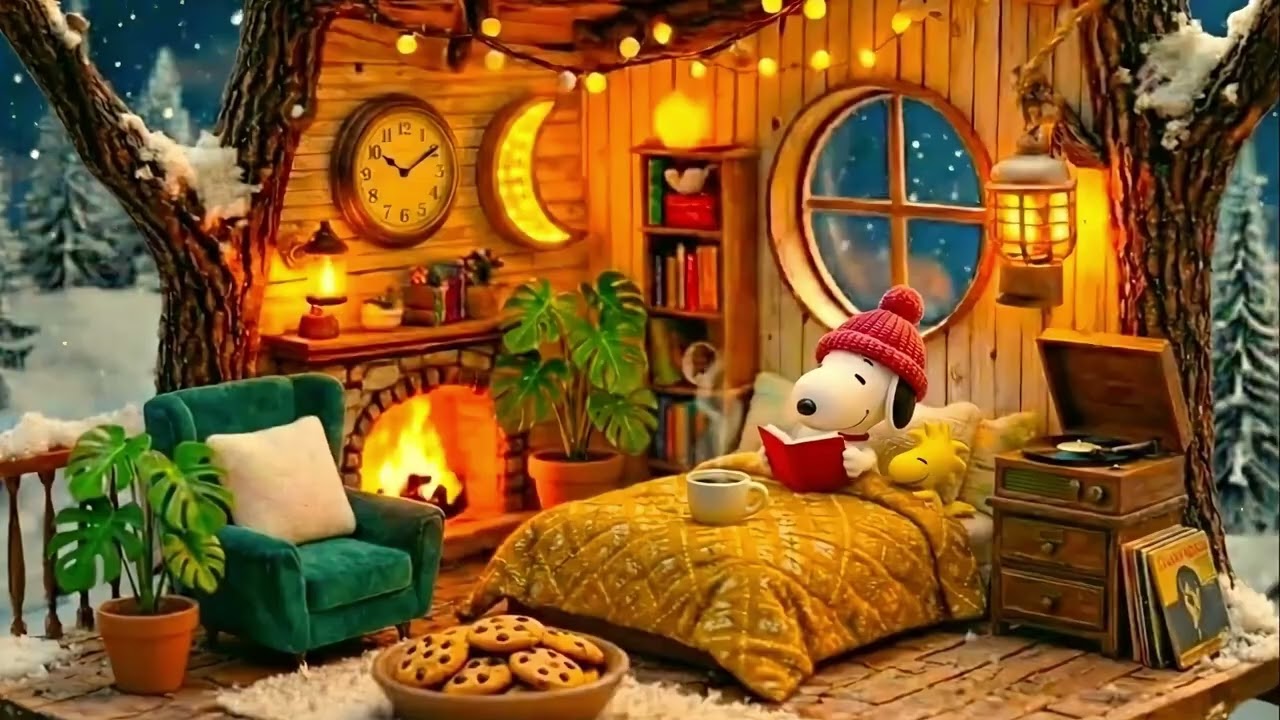 Winter Snoopy Lofi ❄️ Cozy Beats for Reading & Focus