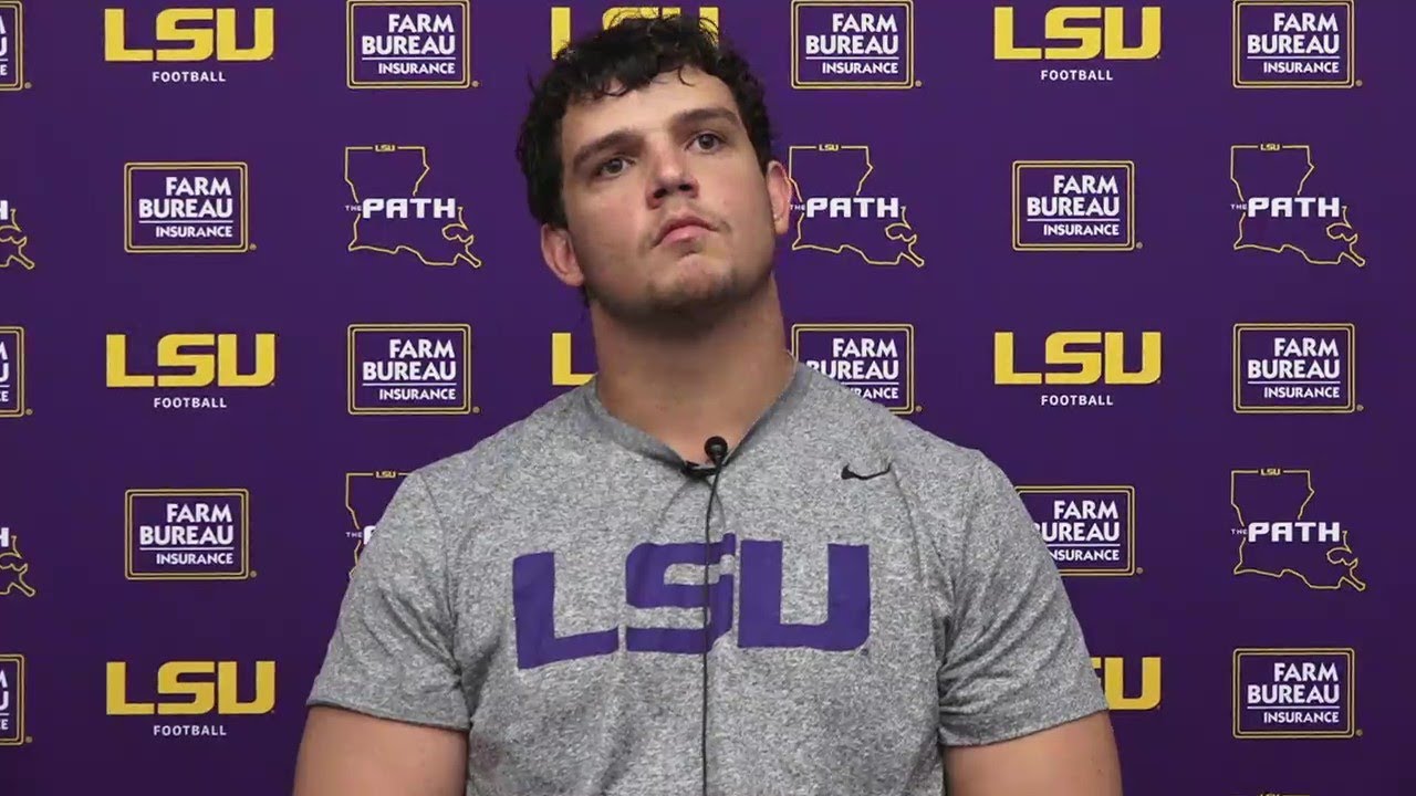 LSU OT Will Campbell Tigers Football fall camp interview, August 5 2024