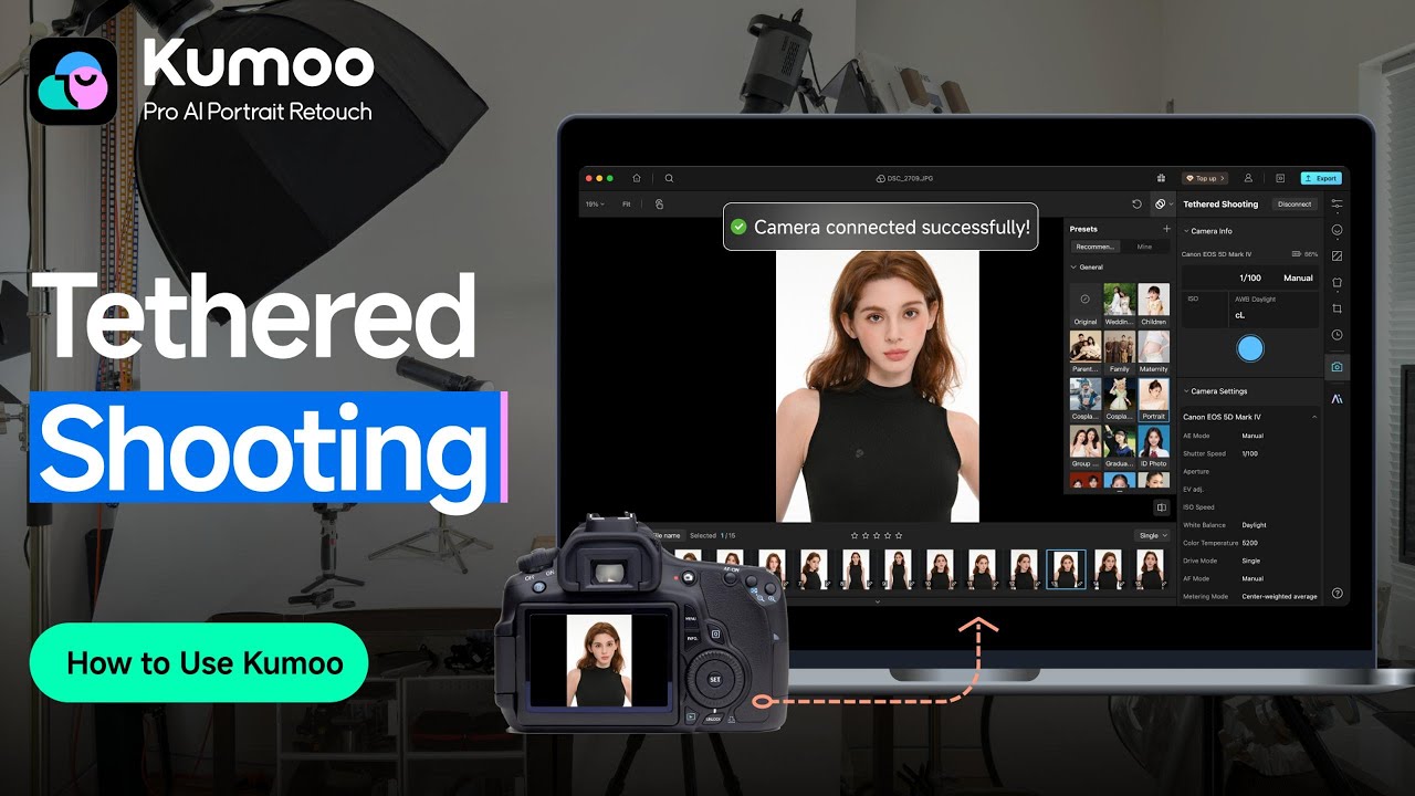 Shoot and Edit at the Same Time | Kumoo Tethered Shooting Guide