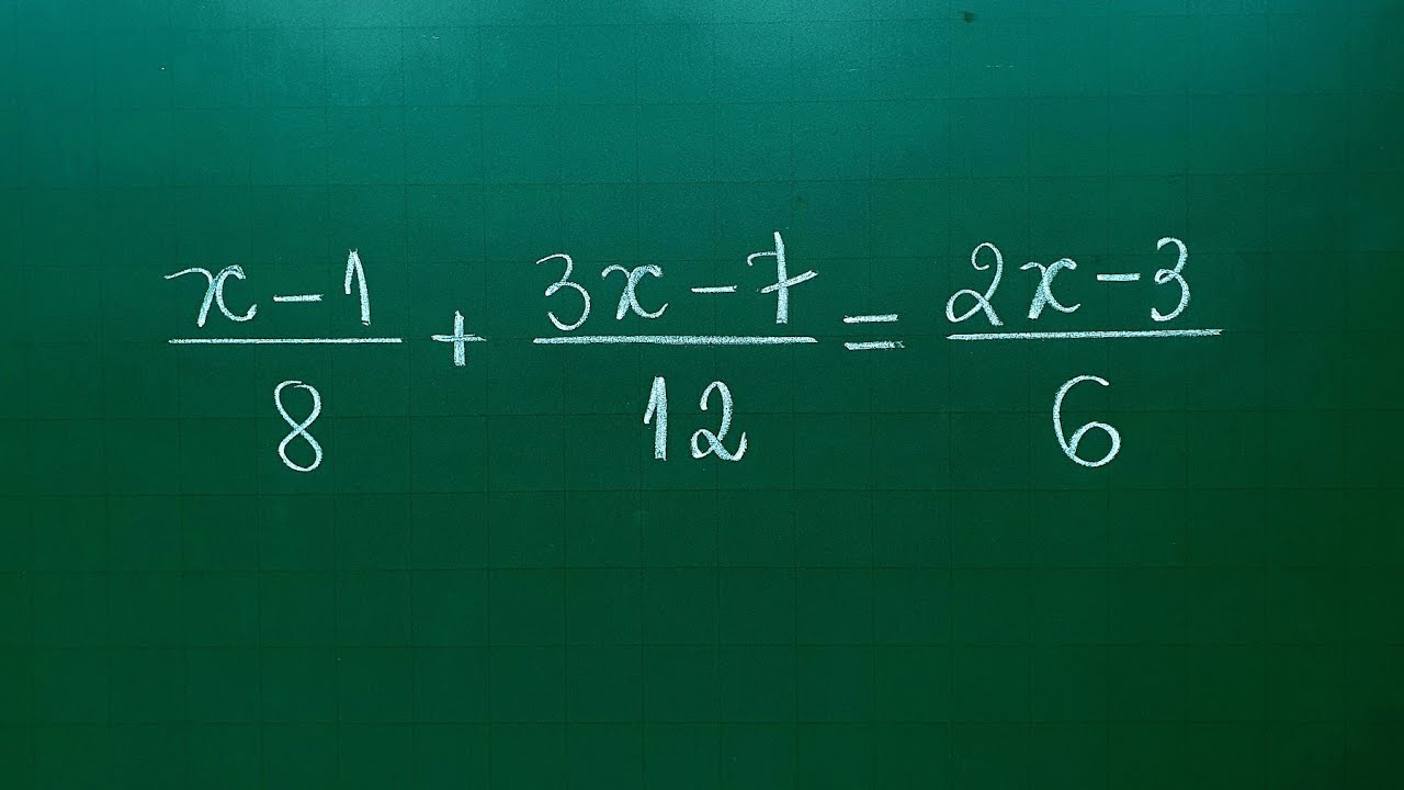 EQUAÇÃO DO 1º GRAU COM FRAÇÃO - Professora Angela Matemática